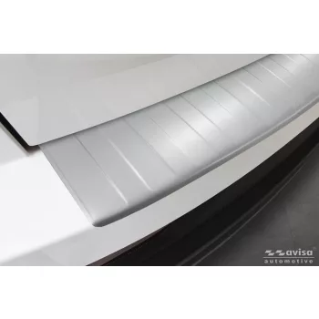   Avisa protecție bară spate din oțel argintiu satin SKODA KAROQ FL2022->/Sportline FL 2022->