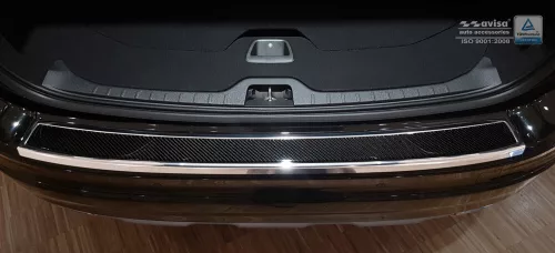 Avisa și protecție de bară din oțel lustruit din carbon din oțel din carbon neagră VOLVO XC60 2013-2017
