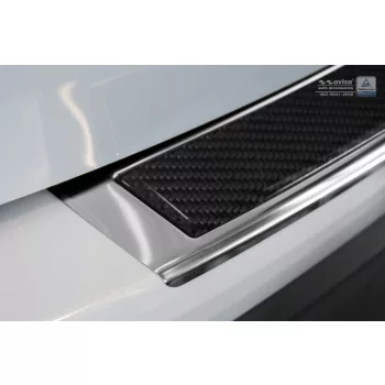   Avisa protecție bară spate din oțel oglindă, din carbon negru și din oțel și carbon Mazda CX-5 I 2012-2014, FL2014-2017