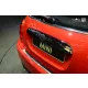 Avisa și protecție de bară din oțel lustruit din carbon din oțel din carbon neagră MINI COOPER III 07.2014->