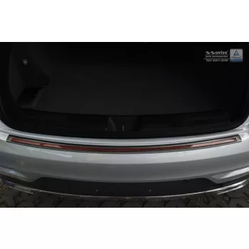   Avisa protecție bară spate din oțel negru, din oțel și carbon roșu-negru MERCEDES GLE Coupe C292 2015-2019