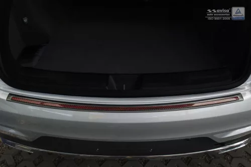 Avisa protecție bară spate din oțel negru, din oțel și carbon roșu-negru MERCEDES GLE Coupe C292 2015-2019