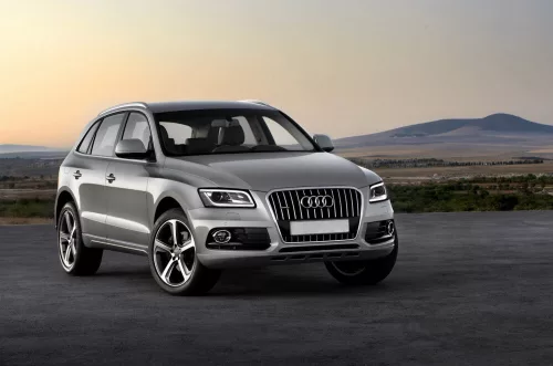 Avisa și protecție de bară din oțel din carbon din oțel din carbon neagră roșie AUDI Q5 2008-2012, FL2012-2016, AUDI SQ5 2013->
