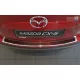 Avisa protecție bară spate din oțel oglindă, din carbon roșu-negru și din oțel și carbon Mazda CX-5 I 2012-2014, FL2014-2017