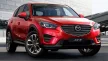 Avisa protecție bară spate din oțel oglindă, din carbon roșu-negru și din oțel și carbon Mazda CX-5 I 2012-2014, FL2014-2017