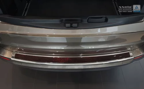 Avisa oțel oglindă, piros karbon oțel și carbon Protecție bară spate Bmw X5 F15 2013->