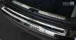 Avisa protecție bară spate din oțel oglindă, din oțel carbon negru și carbon Bmw X6 II F16 2014-2019