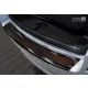 Avisa protecție bară spate din oțel negru, din carbon roșu-negru și din oțel și carbon MERCEDES E Class W212 T-Model 2013-2015, FL2015-2016