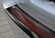 Avisa protecție bară spate din oțel negru, din carbon roșu-negru și din oțel și carbon MERCEDES E Class W212 T-Model 2013-2015, FL2015-2016