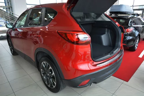 Avisa protecție bară spate din oțel negru Mazda CX-5 I 2012-2014, FL2014-2017