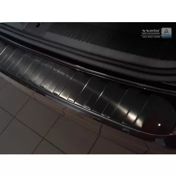   Avisa protecție bară spate din oțel negru VOLKSWAGEN Passat B8 variant/R-line/Alltrack/GTE 2014-2019, FL2019->2023
