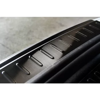   Avisa protecție bară spate din oțel negru PORSCHE MACAN 2013-2019, FL2019->2021, FL 2021->