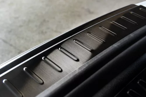 Avisa protecție bară spate din oțel negru PORSCHE MACAN 2013-2019, FL2019->2021, FL 2021->