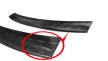 Avisa protecție bară spate din oțel negru SKODA Octavia III combi RS version 2013-2016, FL2016-2019