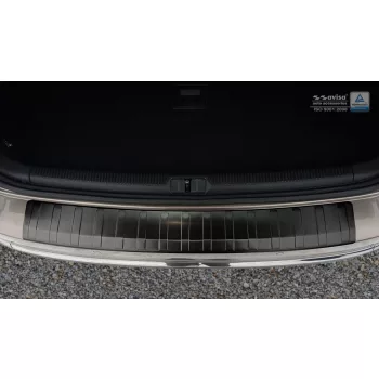   Avisa protecție bară spate din oțel negru VOLKSWAGEN Passat B7 variant 2011-2014