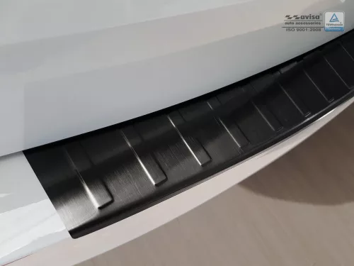 Avisa protecție bară spate din oțel negru SKODA Octavia III combi 2013-2016