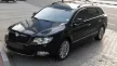 Avisa protecție bară spate din oțel negru SKODA SUPERB combi 2009-2013