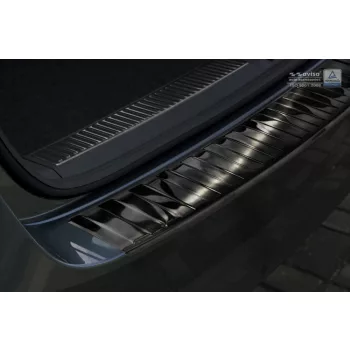   Avisa protecție bară spate din oțel negru SKODA SUPERB III combi 2015-2019, FL2019->2024/SCOUT III 2019->