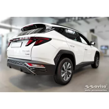   Avisa protecție bară spate din oțel negru HYUNDAI TUCSON IV 2020- 2024, FL.2024->/HYUNDAI TUCSON IV N-Line 2020-2024, FL.2024->