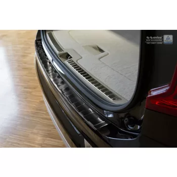   Avisa protecție bară spate din oțel negru Volvo XC90 II 2015- 2019 FL.2019 - 2024 FL.2024->