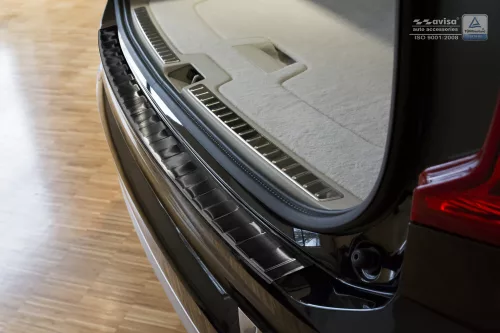 Avisa protecție bară spate din oțel negru Volvo XC90 II 2015- 2019 FL.2019 - 2024 FL.2024->