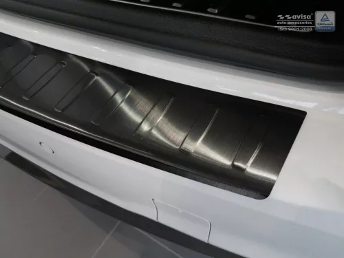 Avisa protecție bară spate din oțel negru Bmw X3 F25 2014-2017 (se potrivește și pentru X-line)
