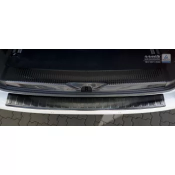   Avisa protecție bară spate din oțel negru VOLKSWAGEN TRANSPORTER T6/T6.1, Caravelle T6/T6.1 2015-2019, FL2019-2024