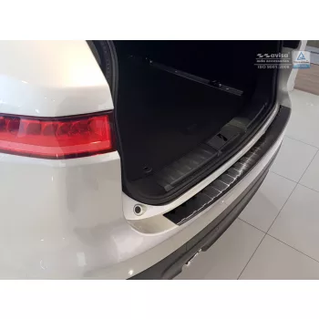   Avisa protecție bară spate din oțel negru JAGUAR F-PACE 2016-2020, FL2020->