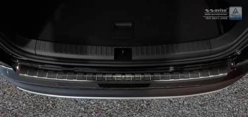Avisa protecție bară spate din oțel negru Seat ATECA 5d crossover 2016-2020, FL2020->, Seat CUPRA ATECA 2018->