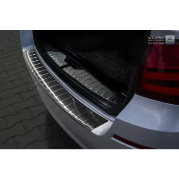   Avisa protecție bară spate din oțel negru Bmw 5 F11 touring 2010-2013, FL 2013-2017
