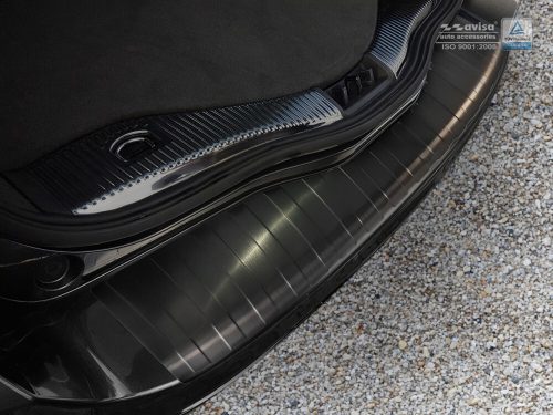 Avisa protecție bară spate din oțel negru FORD Mondeo MK5 Turnier 2014-2019, FL2019->, FORD Mondeo MK5 Turnier ST-Line 2014->