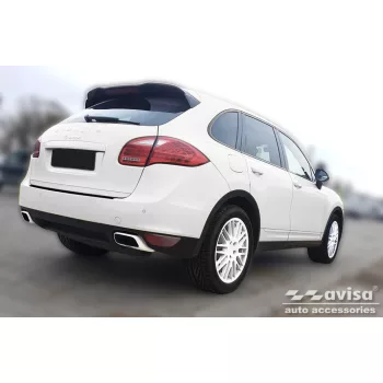   Avisa protecție bară spate din oțel negru PORSCHE CAYENNEII (92A) 2010-2014