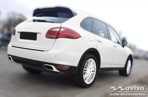 Avisa protecție bară spate din oțel negru PORSCHE CAYENNEII (92A) 2010-2014