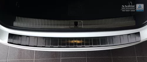 Avisa protecție bară spate oțel negru Audi A4 B9 Avant/S-line 2015-2019, FL2019->, Audi S4 Avant 2015-2019, FL2019->