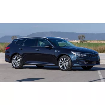   Avisa protecție bară spate din oțel negru Kia OPTIMA IV combi 2016-2018, FL2018->