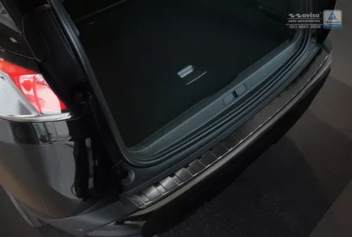 Avisa protecție bară spate din oțel negru PEUGEOT 3008 II crossover 2016-2020 Fl.2021-2023