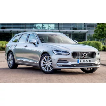   Avisa protecție bară spate din oțel negru Volvo V90 combi 2016->, Volvo V90 Cross Country 2016->