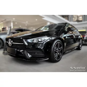   Avisa protecție bară spate din oțel negru MERCEDES CLA II SHOOTING BRAKE (X118) 2019->/AMG-Line