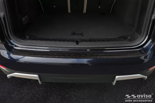 Avisa protecție bară spate din oțel negru Bmw iX3 (G08) 2020->2021