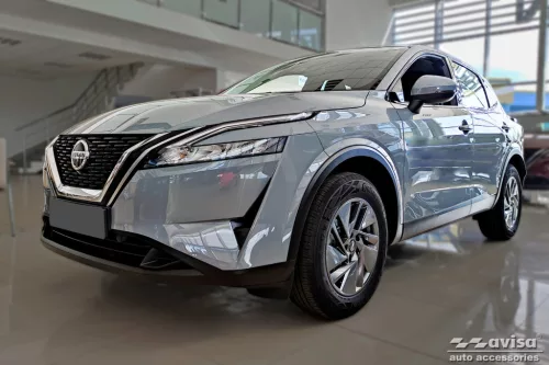 Avisa protecție bară spate din oțel negru QASHQAI III cv 2021-2024 Fl.2024->/NISSAN Qashqai 15 Epower n-design 2025->stb.