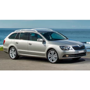   Avisa protecție bară spate din oțel negru SKODA SUPERB combi 2013-2015