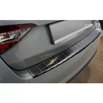   Avisa protecție bară spate din oțel negru SKODA SUPERB III liftback limousine 2015-2019, FL 2019->FL2019-2023
