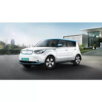   Avisa protecție bară spate din oțel negru (2 mai multe bucăți) Kia SOUL II EV 2014->
