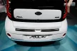 Avisa protecție bară spate din oțel negru (2 mai multe bucăți) Kia SOUL II EV 2014->