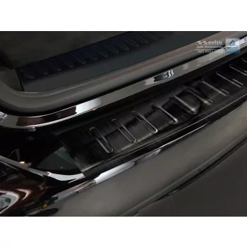   Avisa protecție bară spate din oțel negru MERCEDES C Class W205 T-model 2014-2018, FL2018-2021