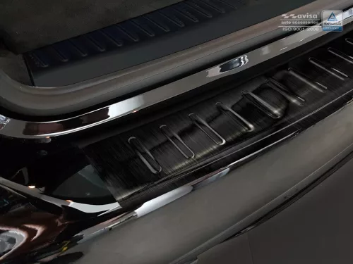 Avisa protecție bară spate din oțel negru MERCEDES C Class W205 T-model 2014-2018, FL2018-2021