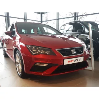   Avisa protecție bară spate din oțel negru, cu textură bordată, finisaj periat Seat Leon III (5F) ST/ST X-PERIENCE 2013-2017, FL2017-2020