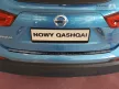 Avisa protecție bară spate din oțel negru NISSAN QASHQAI II crossover FL2017-2021