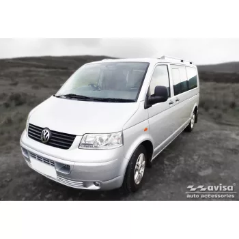   Avisa protecție bară spate din oțel negru VOLKSWAGEN TRANSPORTER T5 Multivan, Caravelle 2003-2012; FL2012-2015, VOLKSWAGEN TRANSPORTER T6 2015-2019, FL2019-2024