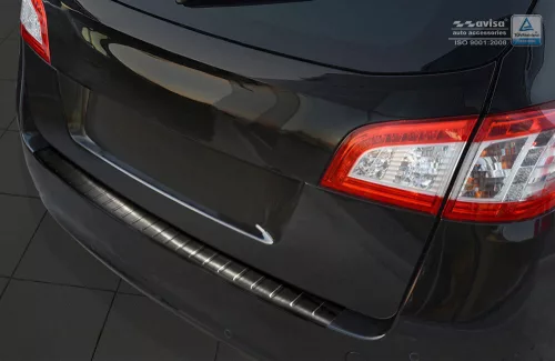 Avisa protecție bară spate din oțel negru PEUGEOT 508 I SW 2011-2014, FL2014-2018/PEUGEOT 508 I RXH 2011-2014, FL2014-2018